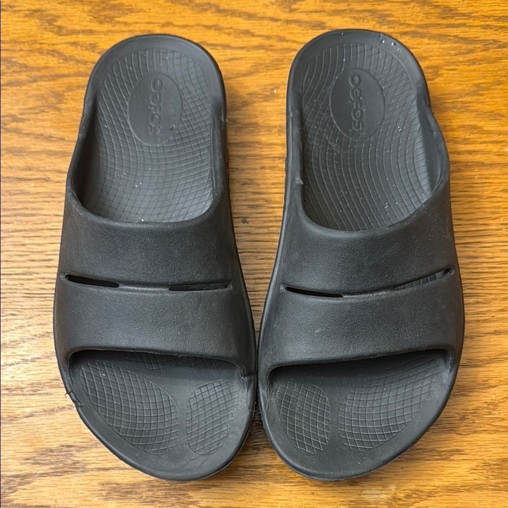 Black Slide Sandals